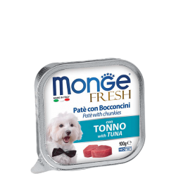 Monge Dog Fresh Tuna (консервированный корм для взрослых собак, тунец) 100г Monge Dog Fresh Tuna (консервированный корм для взрослых собак, тунец) 100г