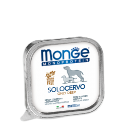Monge Dog Solo Deer (консервированный корм для взрослых собак, оленина) 150г Monge Dog Solo Deer (консервированный корм для взрослых собак, оленина) 150г