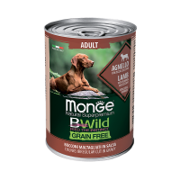 Monge Dog Bwild Adult All Breeds (консервированный корм для взрослых собак всех пород ягненок) 400гр Monge Dog Bwild Adult All Breeds (консервированный корм для взрослых собак всех пород ягненок) 400гр