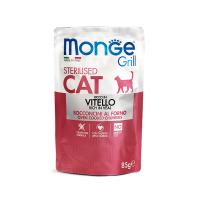 Monge Cat Grill Sterilised (консервированный корм для стерилизованных кошек, телятина) 85гр Monge Cat Grill Sterilised (консервированный корм для стерилизованных кошек, телятина) 85гр