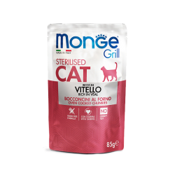 Быстрый заказ — Monge Cat Grill Sterilised (консервированный корм для стерилизованных кошек, телятина) 85гр