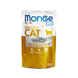 Быстрый заказ — Monge Cat Grill Sterilised (консервированный корм для стерилизованных кошек, курица) 85гр