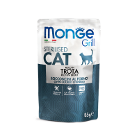 Monge Cat Grill Sterilised (консервированный корм для стерилизованных кошек, форель) 85гр Monge Cat Grill Sterilised (консервированный корм для стерилизованных кошек, форель) 85гр