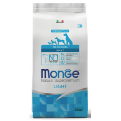 Monge Dog Speciality Line All Breeds Light Salmon&Rice (для взрослых собак всех пород, низкокалорийный, с лососем и рисом)