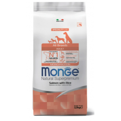 Monge Dog Speciality Line Adult All Breeds Salmone&Rice (Корм для взрослых собак всех пород с лососем и рисом)  Monge Dog Speciality Line Adult All Breeds Salmone&Rice (Корм для взрослых собак всех пород с лососем и рисом)