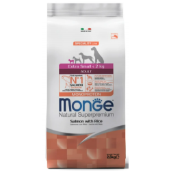 Monge Dog Speciality Line Extra Small Adult Salmone&Rice (для взрослых собак мелких пород с особыми потребностями c лососем, рисом, картофелем)