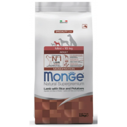 Monge Dog Speciality Line Adult Mini Lamb & Rice (для взрослых собак мини пород с ягненком, рисом и картофелем) Monge Dog Speciality Line Adult Mini Lamb & Rice (для взрослых собак мини пород с ягненком, рисом и картофелем)