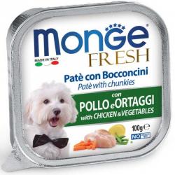 Monge Dog Fresh Chicken (консервированный корм, курица с овощами) 100г Monge Dog Fresh Chicken (консервированный корм, курица с овощами) 100г