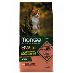 Monge Bwild Cat Grain Free Salmone (беззерновой корм для взрослых кошек с лососем и горохом) Monge Bwild Cat Grain Free Salmone (беззерновой корм для взрослых кошек с лососем и горохом)