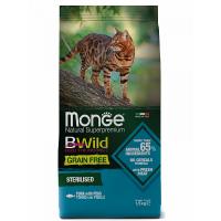 Monge Bwild Cat Grain Free Sterilised (беззерновой корм для стерилизованных взрослых кошек с тунцом) Monge Bwild Cat Grain Free Sterilised (беззерновой корм для стерилизованных взрослых кошек с тунцом)
