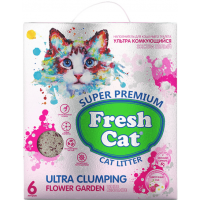 Fresh Cat ЦВЕТУЩИЙ САД (бентонитовый комкующийся наполнитель с ароматом Цветущего сада) Fresh Cat ЦВЕТУЩИЙ САД (бентонитовый комкующийся наполнитель с ароматом Цветущего сада)