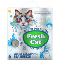Fresh Cat МОРСКОЙ БРИЗ (бентонитовый комкующийся наполнитель с ароматом Морского бриза) Fresh Cat МОРСКОЙ БРИЗ (бентонитовый комкующийся наполнитель с ароматом Морского бриза)
