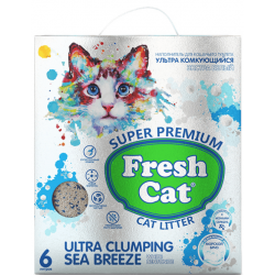 Fresh Cat МОРСКОЙ БРИЗ (бентонитовый комкующийся наполнитель с ароматом Морского бриза) Fresh Cat МОРСКОЙ БРИЗ (бентонитовый комкующийся наполнитель с ароматом Морского бриза)