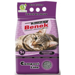 Super Benek Compact Line ЛАВАНДА (бентонитовый комкующийся наполнитель с ароматом Лаванды) Super Benek Compact Line ЛАВАНДА (бентонитовый комкующийся наполнитель с ароматом Лаванды)