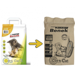 Super Benek Corn Cat Classik (кукурузный комкующийся наполнитель без аромата) Super Benek Corn Cat Classik (кукурузный комкующийся наполнитель без аромата)