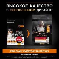 Pro Plan Medium Adult Original (сухой корм для взрослых собак средних пород с курицей и рисом)