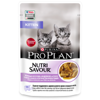 Pro Plan NutriSavour KITTEN (влажный корм для котят с индейкой в соусе) 85г х 26шт Pro Plan NutriSavour KITTEN (влажный корм для котят с индейкой в соусе) 85г х 26шт