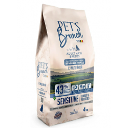 Pet's Brunch Adult Maxi Breeds Sensitive (для взрослых собак крупных пород с чувствиельным пищеарением, с индейкой ) Pet's Brunch Adult Maxi Breeds Sensitive (для взрослых собак крупных пород с чувствиельным пищеарением, с индейкой )
