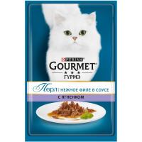 Purina Gourmet Perle (нежное филе в соусе для кошек с ягненком) 75г х 26 шт