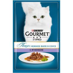 Быстрый заказ — Purina Gourmet Perle (нежное филе в соусе для кошек с ягненком) 75г х 26 шт