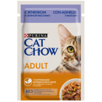Purina Cat Chow (влажный корм для кошек с ягненком и зеленой фасолью) 85г х 26 шт