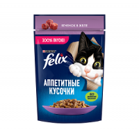 Purina Felix (аппетитные кусочки для кошек с ягненком в желе) 85г х 26шт Purina Felix (аппетитные кусочки для кошек с ягненком в желе) 85г х 26шт