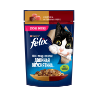 Purina Felix Аппетитные кусочки Двойная вкуснятина (индейка и печень в желе) 85г х 26шт Purina Felix Аппетитные кусочки Двойная вкуснятина (индейка и печень в желе) 85г х 26шт