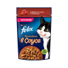 Purina Felix Sensations (говядина с томатами в соусе) 85г х 26шт Purina Felix Sensations (говядина с томатами в соусе) 85г х 26шт