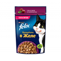 Purina Felix Sensations (утка со шпинатом в желе) 85г х 26шт Purina Felix Sensations (утка со шпинатом в желе) 85г х 26шт