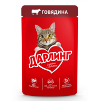 Purina Дарлинг (влажный корм для кошек с говядиной в подливе) 85г х 26шт Purina Дарлинг (влажный корм для кошек с говядиной в подливе) 85г х 26шт