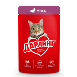 Purina Дарлинг (влажный корм для кошек с уткой в подливе) 85г х 26шт Purina Дарлинг (влажный корм для кошек с уткой в подливе) 85г х 26шт