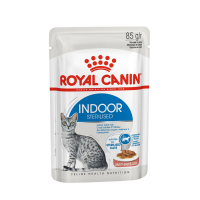 Royal Canin Indoor Sterilized 85г х 24шт (кусочки в соусе для кошек от 1 года до 7 лет, постоянно живущих в помещении) Royal Canin Indoor Sterilized 85г х 24шт (кусочки в соусе для кошек от 1 года до 7 лет, постоянно живущих в помещении)