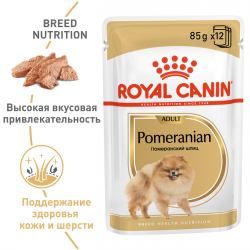 Royal Canin Pomeranian Adult 85г х 12шт (паштет для померанского шпица)