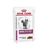 Royal Canin Renal BEEF 85г х 12шт (для взрослых кошек с говядиной для поддержания функции почек, кусочки в соусе) 