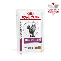 Royal Canin Renal CHICKEN 85г х 12шт (для взрослых кошек с курицей для поддержания функции почек, кусочки в соусе) 
