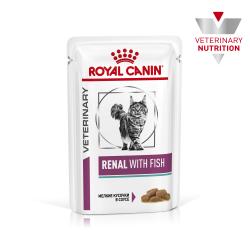 Быстрый заказ — Royal Canin Renal FISH 85г х 12 шт  (для взрослых кошек с тунцом для поддержания функции почек, кусочки в соусе) 