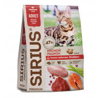 SIRIUS Adult (сухой корм для взрослых кошек, Мясной рацион) SIRIUS Adult (сухой корм для взрослых кошек, Мясной рацион)