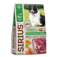 Sirius Adult (сухой корм для взрослых собак, Говядина с овощами) Sirius Adult (сухой корм для взрослых собак, Говядина с овощами)