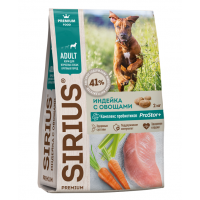 Sirius Adult (сухой корм для взрослых собак крупных пород, Индейка с овощами) Sirius Adult (сухой корм для взрослых собак крупных пород, Индейка с овощами)