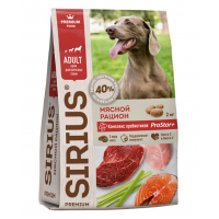 Sirius Adult (сухой корм для взрослых собак, Мясной рацион) Sirius Adult (сухой корм для взрослых собак, Мясной рацион)