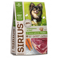 Sirius Adult (сухой для взрослых собак малых пород, Говядина и рис) Sirius Adult (сухой для взрослых собак малых пород, Говядина и рис)
