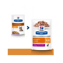 Hill's Prescription Diet k/d Kidney Care (влажный корм для взрослых кошек при почечной недостаточности и заболеваниях сердца со вкусом говядины) 85г х 12шт