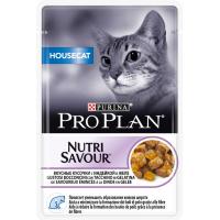 Pro Plan NutriSavour HOUSECAT (влажный корм для кошек живущих дома с индейкой в желе) 85г х 26шт Pro Plan NutriSavour HOUSECAT (влажный корм для кошек живущих дома с индейкой в желе) 85г х 26шт