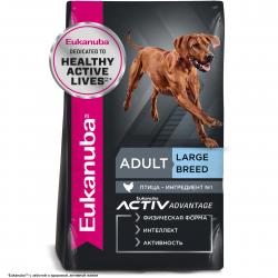 Eukanuba Adult Large Breed (для взрослых собак крупных и очень крупных пород от года и старше, с птицей) Eukanuba Adult Large Breed (для взрослых собак крупных и очень крупных пород от года и старше, с птицей)