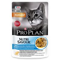 Pro Plan NutriSavour ELEGANT (влажный корм для кошек с чувствительной кожей треска в соусе) 85г х 26шт Pro Plan NutriSavour ELEGANT (влажный корм для кошек с чувствительной кожей треска в соусе) 85г х 26шт