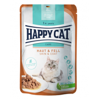 Happy Cat Care Haut & Fell (кусочки в соусе для взрослых кошек для ухода за кожей и шерстью) Happy Cat Care Haut & Fell (кусочки в соусе для взрослых кошек для ухода за кожей и шерстью)