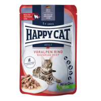 Happy Cat Culinary Adult Beef (кусочки в соусе для взрослых и стерилизованных кошек с говядиной)  Happy Cat Culinary Adult Beef (кусочки в соусе для взрослых и стерилизованных кошек с говядиной)