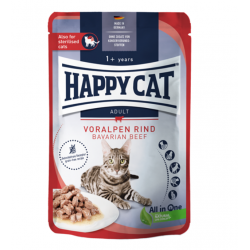 Happy Cat Culinary Adult Beef (кусочки в соусе для взрослых и стерилизованных кошек с говядиной)  Happy Cat Culinary Adult Beef (кусочки в соусе для взрослых и стерилизованных кошек с говядиной)
