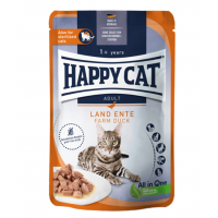 Happy Cat Culinary Adult Duck (кусочки в соусе для взрослых и стерилизованных кошек с уткой)  Happy Cat Culinary Adult Duck (кусочки в соусе для взрослых и стерилизованных кошек с уткой)