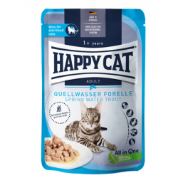 Happy Cat Culinary Adult Trout (кусочки в соусе для взрослых привередливых и стерилизованных кошек с речной форелью)  Happy Cat Culinary Adult Trout (кусочки в соусе для взрослых привередливых и стерилизованных кошек с речной форелью)